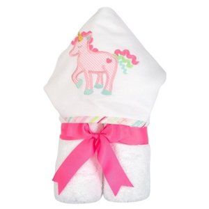 NWT 3 Marthas Everykid Hooded Towel - Unicorn